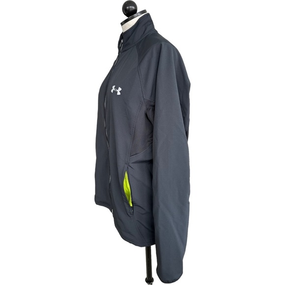 Under Armour Cold Gear Full Zip Drop Tail Jacket Size Large - Picture 2 of 12